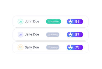 Instant Application Scoring